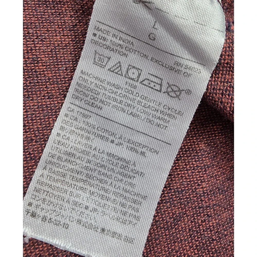Banana Republic Maroon‎ 1/4 Button Up Short Sleeve Polo Men's Size Large